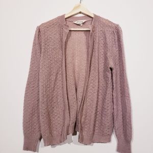 Vintage Devon Knit sweater Beige Rose Cardigan